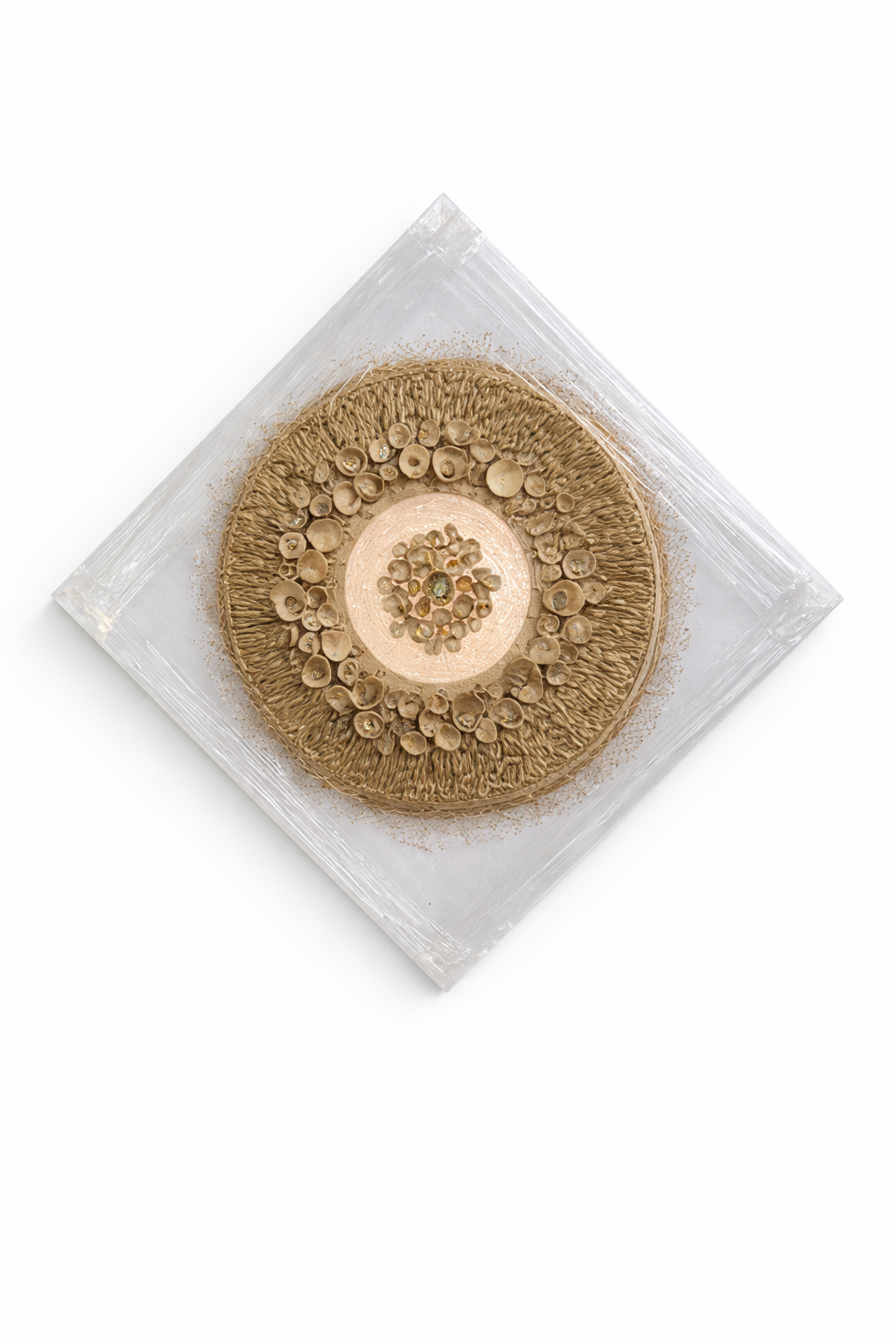 Cuadro Decorativo Mandala Texturizado en Relieve