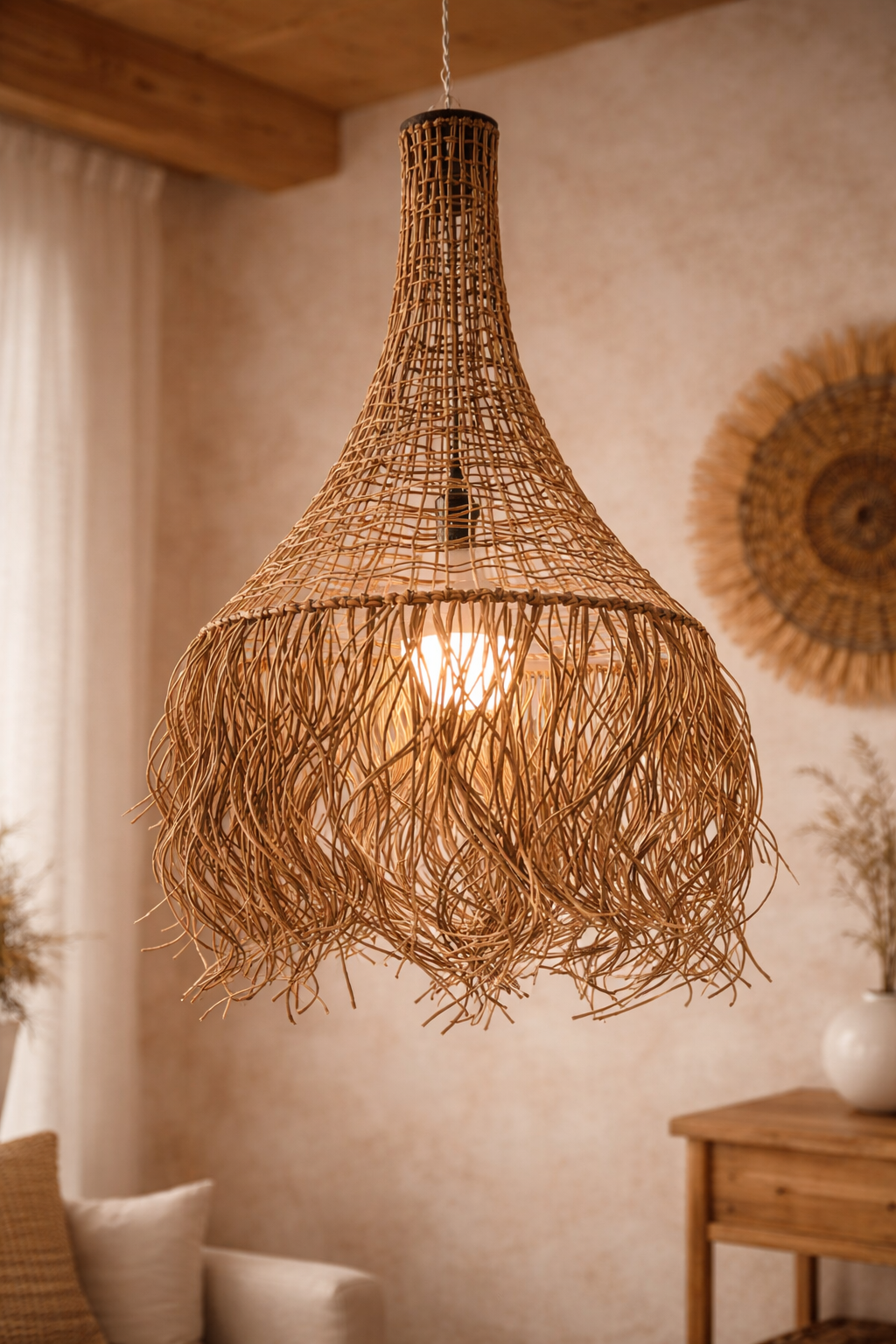 Lámpara colgante artesanal Marruecos ( 70 x 50 CM )