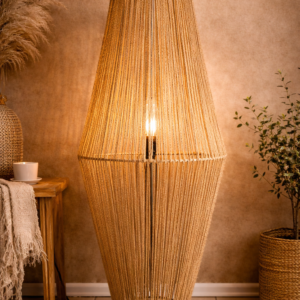 Lámpara de pie artesanal ( 1,30 x 44 CM )