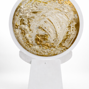 Universo Decorativo Circular en Resina y Dorado X 70 CM