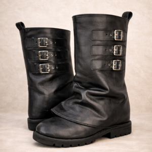Botas Biker de Cuero Premium con Hebillas