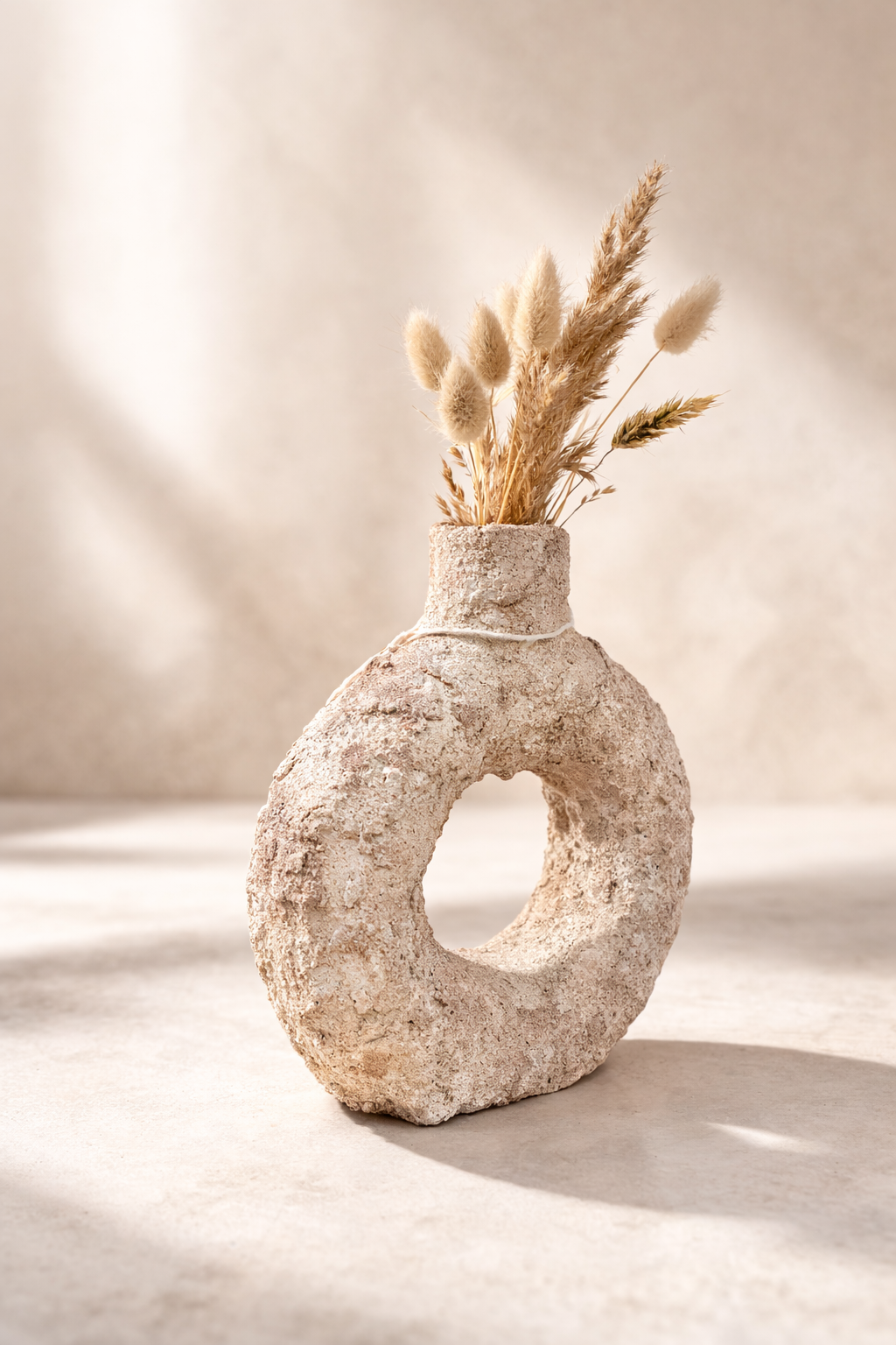 Jarrón Decorativo Textura Natural ( 20 X 16 CM )