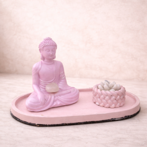 Buda Decorativo con Bandeja Zen ( 22 X  10 CM )