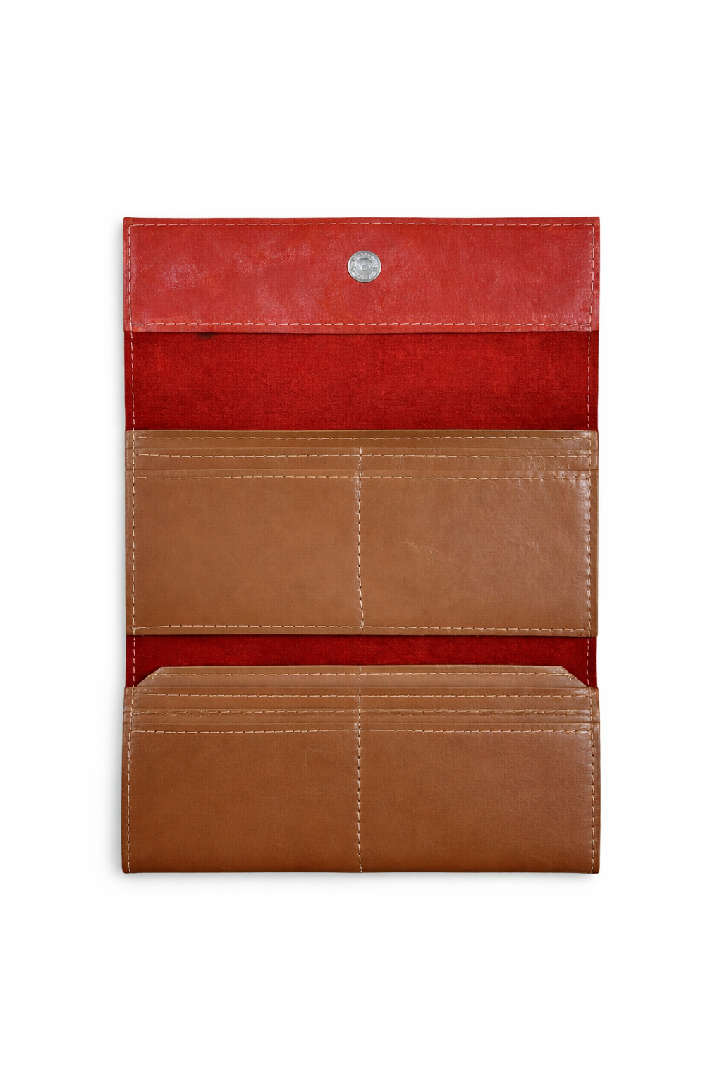 Monedero de Cuero Rojo Intenso con Cierre – Lola Bate - Imagen 3