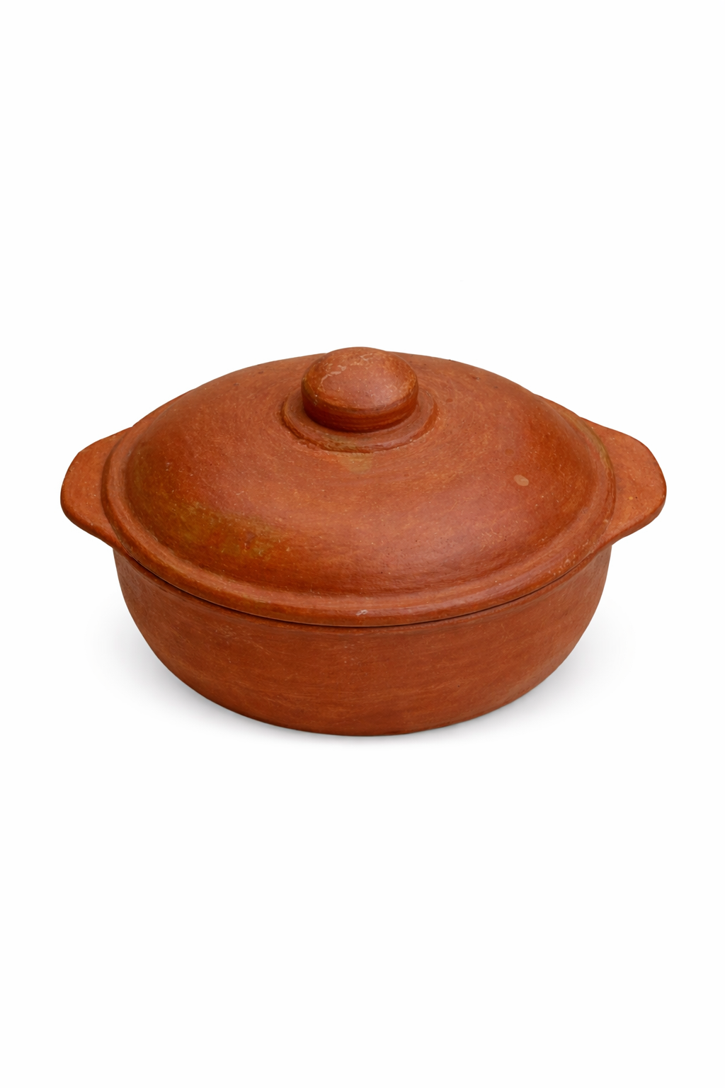 Cazuela de Barro Artesanal con Tapa – Estilo Rústico Natural ( 30 CM )
