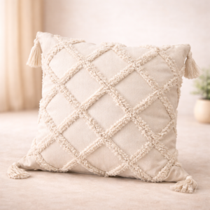 Almohadón Boho Texturado “Trama Serena” ( 40 X 40 CM )