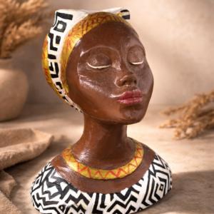 Portador de VELA Pieza Decorativa Étnico “Raíces Ancestrales” ( 15 CM )