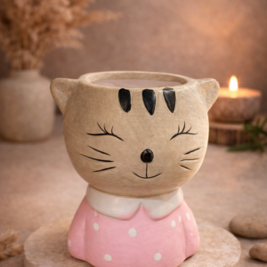 Porta Vela Gatito “Luz Suave” ( 12 CM )