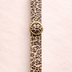Cinto Animal Print Hebilla Dorada