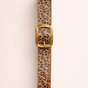 Cinto Animal Print — Hebilla Dorada Vintage