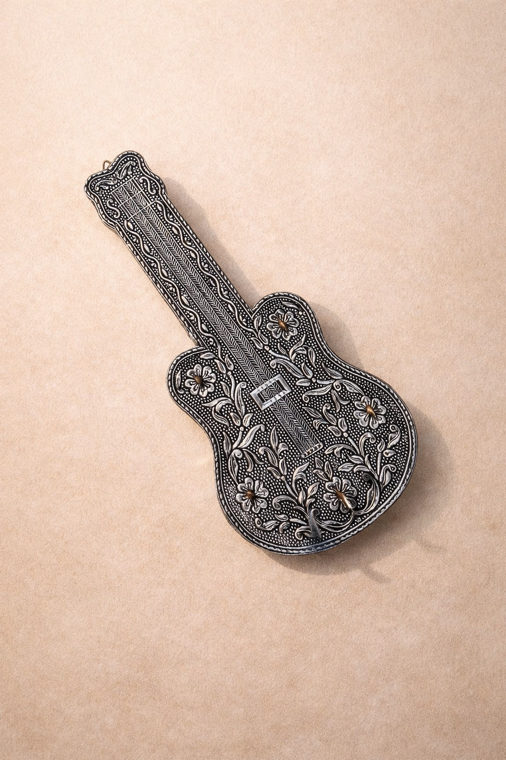 Llavero de Pared Guitarra Vintage ( 27 X 14 CM ) - Imagen 2