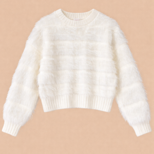 Suéter Peludo color Blanco Talle S