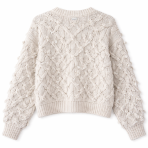 Suéter de punto grueso beige