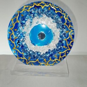 PROTECCION OJO TURCO EN CUARZO CRISTAL 12 CM / ANDROMEDA ART STUDIO